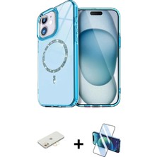 DS LLC Ieg™ iPhone 11 Kılıf Kıvılcım Form Prime - Siyah 3D Antistatik Cam Ekran Koruyucu + Sarı Ren