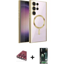 DS LLC Ieg™ Galaxy S23 Ultra Kılıf Nova Işık Özel Seri - Siyah 360 Mat Full Body Arka Koruyucu + Kı