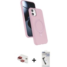 DS LLC Ieg™ iPhone 11 Kılıf Iz Işık Koleksiyonu - Şeffaf Uv Polymer Nano Ekran Koruyucu + Kırmız�