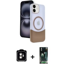 DS LLC Ieg™ iPhone 11 Kılıf Kozmos Form Özel Seri - Şeffaf 360 Full Body Arka Koruyucu + Turuncu Pvd