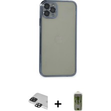 DS LLC Ieg™ iPhone 11 Pro Max Kılıf Vadi Minimal - Siyah Joko Magic 5d Hayalet Cam + Siyah Pers Alümin