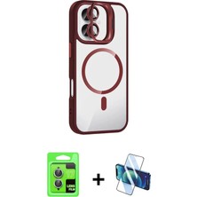 DS LLC Ieg™ iPhone 17 Kılıf Yadigar Asil Koleksiyonu - Siyah 3D Antistatik Cam Ekran Koruyucu + Açık