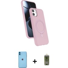 DS LLC Ieg™ iPhone 11 Kılıf Iz Işık Koleksiyonu - Siyah Joko Magic 5d Hayalet Cam + Mavi Neon Fosfor