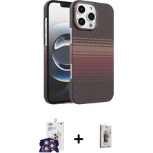 DS LLC Ieg™ iPhone 16 Pro Max Kılıf Doruk Serisi - Siyah Bilvis 3D Cam Ekran Koruyucu + Gümüş Bilvis