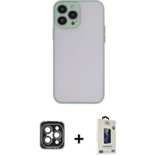 DS LLC Ieg™ iPhone 15 Pro Max Kılıf Ahenk Çizgi Serisi - Siyah Bilvis Hayalet Cam Ekran Koruyucu + Gri