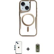 DS LLC Ieg™ iPhone 14 Kılıf Yadigar Klasik Özel Seri - Siyah Joko Magic 5d Hayalet Cam + Mavi Shine Ka