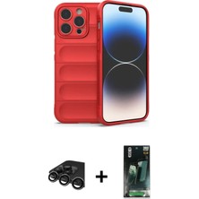 DS LLC Ieg™ iPhone 15 Pro Kılıf Atlas Koleksiyonu - Şeffaf 360 Full Body Arka Koruyucu + Titanyum Gri