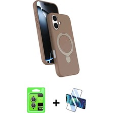 DS LLC Ieg™ iPhone 17 Kılıf Iz Işık Koleksiyonu - Siyah 3D Antistatik Seramik Nano Ekran Koruyucu +