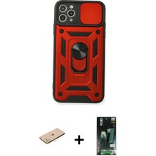 DS LLC Ieg™ iPhone 11 Pro Max Kılıf Ahenk Klasik - Siyah 360 Mat Full Body Arka Koruyucu + Sarı Renkli