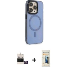 DS LLC Ieg™ iPhone 14 Pro Max Kılıf Eksen Işık Prime - Siyah 6d Mat Seramik Hayalet Nano Ekran Koruyu