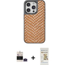 DS LLC Ieg™ iPhone 14 Pro Max Kılıf Vadi Özel Seri - Siyah Mat Seramik Nano Ekran Koruyucu + Derin Mor