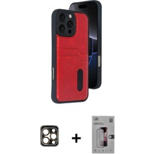 DS LLC Ieg™ iPhone 16 Pro Max Kılıf Yörünge Işık Serisi - Siyah Bilvis 3D Mat Cam Ekran Koruyucu +