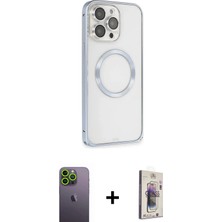 DS LLC Ieg™ iPhone 13 Pro Max Kılıf Ahenk Işık Serisi - Siyah Bilvis 3D Cam Ekran Koruyucu + Yeşil N