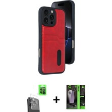 DS LLC Ieg™ iPhone 16 Pro Kılıf Yörünge Işık Serisi - Şeffaf 360 Full Body Arka Koruyucu + Siyah R