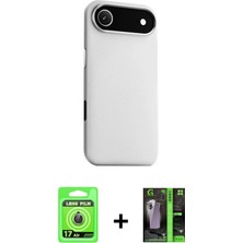 DS LLC Ieg™ iPhone 17 Air Kılıf Zirve Modern Prime - Şeffaf 360 Full Body Arka Koruyucu + Gold Raze Me
