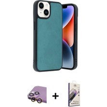 DS LLC Ieg™ iPhone 15 Kılıf Kıvılcım Işık Serisi - Siyah Bilvis 3D Mat Cam Ekran Koruyucu + Sarı