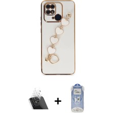 DS LLC Ieg™ Redmi 10C Kılıf Nova Işık Prime - Siyah Joko Magic 5d Cam + Şeffaf Kamera Lens Koruma Ca