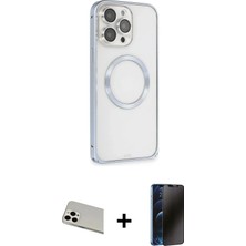 DS LLC Ieg™ iPhone 13 Pro Max Kılıf Ahenk Işık Serisi - Siyah 3D Antistatik Hayalet Cam Ekran Koruyuc