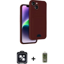 DS LLC Ieg™ iPhone 14 Kılıf Vadi Çizgi Prime - Siyah Joko Magic 5d Hayalet Cam + Siyah Pvd Metal Kamer