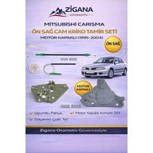 Mitsubishi Carisma Ön Sağ Cam Kriko Tamir Seti Motor Kapaklı (1995-2004) | Cam Mekanizması Tamir Kiti