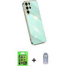 DS LLC Ieg™ Galaxy S24 Ultra Kılıf Yankı Serisi - Siyah Joko Magic 5d Cam + Gri Raze Metal Kamera Lens