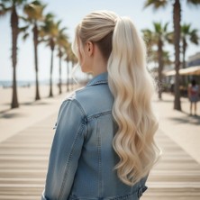 Alvera Tokalı Daalı At Kuyruğu / Platin