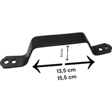 Alvera Demir Doğrama Kulp Siyah Kaplama