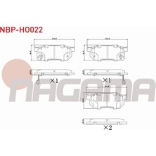 Otoco Honda Cıvıc V 1.3 1992-1995 Ön Fren Balatası Ikazlı 45022-SD2-507