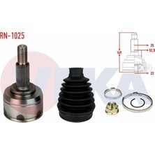 Otoco Dacıa Dokker 1.5 Dcı 25X23X52,5 Uzunluk 149MM 2012- Aks Kafası Sol-Sağ Ön Dış 391013387R