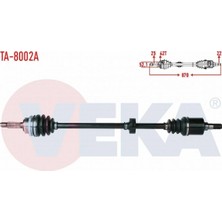 Otoco Tata Indıgo (4_v2) 1.4 Crdı Turbo Abslı 42 Dıs Uzunluk 870MM 2003- Komple Aks Sağ Ön
