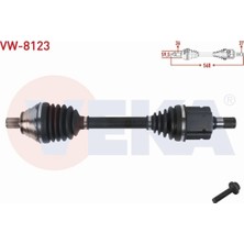 Otoco Volkswagen Passat Komple Aks Sol Ön Uzunluk 568MM 3Q0407271AH