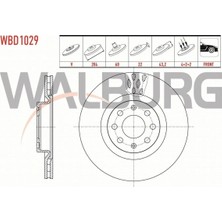Otoco Fıat G.punto 1.3 Mjt - 1.9 Mjt 2005-2012 Fren Diski Ön Havalı 4 Bjn 284X22X60X43,2 55700923