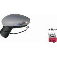 Otoco Ford Fiesta Dış Dikiz Aynası Elektrikli Isıtmalı Katlanır Sinyalli Astarlı Sol 2008- 8A6117683GK5YYW