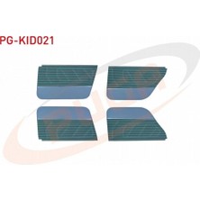 Otoco Renault 9 Sprıng Kapı Döşemesi Takım Sarı-Yeşil Kumaş