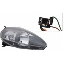 Otoco Fıat Grande Punto Ön Far Elektrikli Motorlu Koyu Gri Sağ 2008-2009 51840990