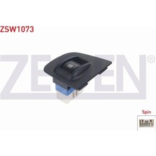 Otoco Fıat Doblo 2001-2010 Cam Açma Anahtarı Tekli Çerçeveli 5 Pin Turuncu Işık