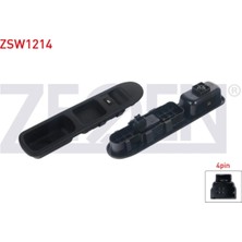 Otoco Peugeot 307 2000-2007 Cam Açma Anahtarı Tekli Çerçeveli 4 Pin 96351625XT|6554.E7