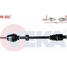 Otoco Dacıa Logan (Ls) 1.4 Uzunluk 763MM 2004-2012 Komple Aks Sağ Ön 8200985007