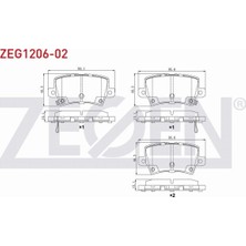 Otoco Honda Cıvıc Vııı 1.4 05-12 / Honda Cıvıc Vııı 1.8 05-12 Arka Fren Balatası Ikazlı IKB-2-3408-0