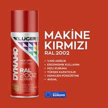 Hobi24 Kluger Dynamo Sprey Boya 400ML - Makina Kırmızı Ral 2002