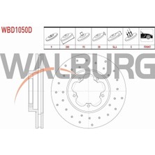 Otoco Ford Transıt Fren Diski Ön Havalı Performans Delikli 5 Bjn 280X28X93X54,4 4351247040