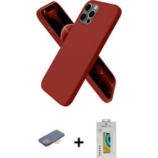 DS LLC Ieg™ iPhone 12 Pro Kılıf Kozmos Yansıma Özel Seri - Siyah Polymer Nano Ekran Koruyucu + Turunc