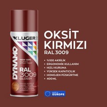 Hobi24 Kluger Dynamo Sprey Boya 400ML - Oksit Kırmızı Ral 3009