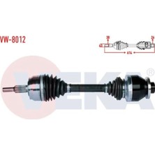 Otoco Volkswagen Transporter V (7ha,7hh,7ea,7eh) 2.5 Tdı Uzunluk 613MM 03-11 Komple Aks Sol Ön 7H0407451AX