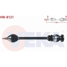 Otoco Vw Polo (6r) 1.4 Tdı A-T 2014- Komple Aks Sağ Ön Uzunluk 755MM 6C0407272NX