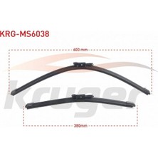 Otoco Fıat Panda (312..) Araç Bazlı Silecek Seti 600-380MM 71765853|28890-JD900|28890-JD910
