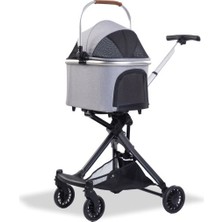 Hnrlishp Eurodog Katlanabilir Köpek Arabası Gri 83X48,5X110 cm