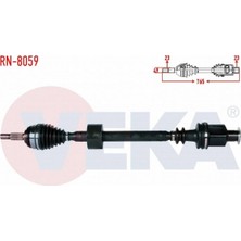 Otoco Dacıa Logan (Ls) 1.5 Dcı Uzunluk 765MM 2004-2012 Komple Aks Sağ Ön 21010-9C600
