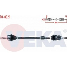 Otoco Toyota Yarıs (P9) 1.4 D-4d Uzunluk 897MM 2006-2010 Komple Aks Sağ Ön 434100D292
