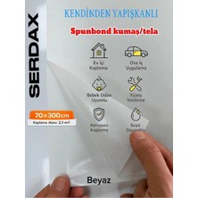 Serdax Extra Yapışkanlı Spunbond Kumaş/tela Kaplama Beyaz 70CM x 300CM